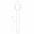 Állítható acél zsanér M20 szárnykapukhoz – horganyzott, L150 mm 001-350 (4)
