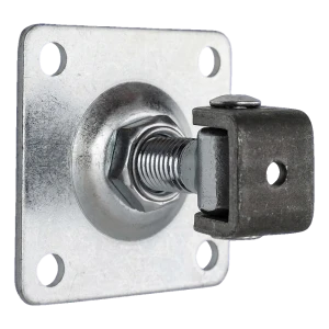 PSG állítható kapu zsanér M16 100×100×4 mm pajzzsal horganyzott