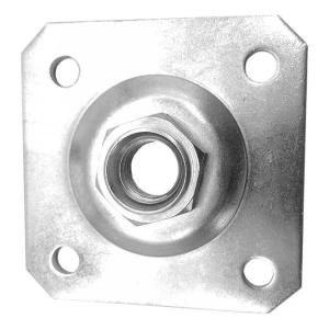 PLATER dísztábla 100×100×4 mm M20 állítható zsanérhoz horganyzott