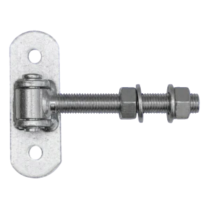 Állítható kapu zsanér M16 pajzzsal 115×40 mm – galvanizált
