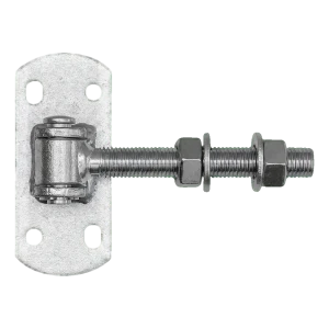 Állítható kapu zsanér M16 menettel 115×50 mm pajzzsal - horganyzott