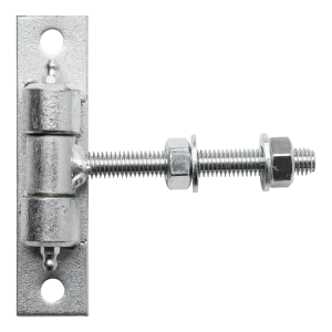 Állítható kapu zsanér M12 horganyzott – pajzs 130×30 mm