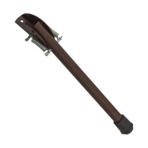 Acél ajtóstoppoló láb 220 mm barna – rugós ajtóstoppoló ajtókhoz és kapukhoz