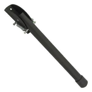 Acél ajtóblokkoló láb fekete 320 mm – rugós támasz ajtókhoz és kapukhoz