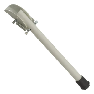 Ajtóblokkoló láb acél 265 mm fehér – rugós ütköző