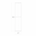 PSG hengerelt kapu zsanér ⌀ 27 mm – 90 mm magasság szárnyaskapukhoz 001-475 (2)