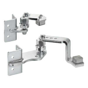 Comunello kapuszáró zsanér készlet hegesztéshez 50×50 mm oszlopra – jobb oldali, emelkedő lejtőkhöz