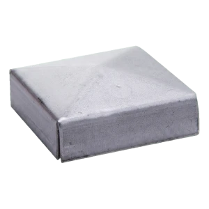 Postal – borítékos acél tetősapka kerítésoszlopra 120×120 mm