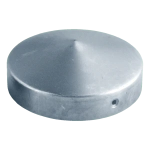 Horganyzott acél kerítés tetősapka kerek oszlopra Fi 48 mm