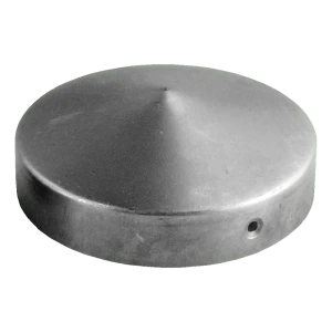 Acél tetőfedő kerek kerítésoszlopra Fi 60 mm – nyers