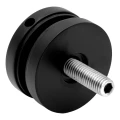 Pontszerelő üvegfogó 8-17,52 mm Ø 50/8/M10x50 AISI 304 síkfelületi rendszer fekete 000-505 (2)