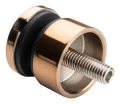 Pontrögzítő üveghez 6-12 mm fi 30/13/M8x40 AISI 304 sík rendszer réz 000-481 (2)
