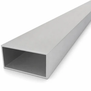 Alumínium téglalap cső 40×80×2 mm – zárt profil EN AW-6060, hossz 2000 mm