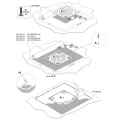 Rögzítőlemez Tetőfedőhöz 375x375mm CWL PV-27-02 (6)