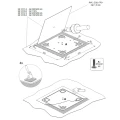 Rögzítőlemez Tetőfedőhöz 375x375mm CWL PV-27-02 (7)