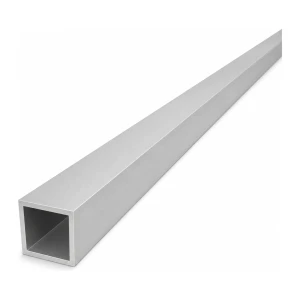 Négyzetes alumínium cső 25×25×2 mm – zárt profil H=2000 mm EN AW-6060