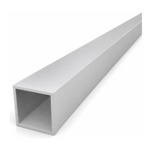 Négyzet keresztmetszetű alumínium cső 40×40×3 mm – zárt profil L=2000 mm