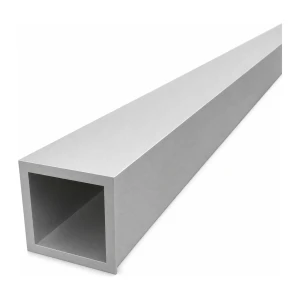 Alumínium négyzetes cső 50×50×5 mm – zárt profil EN AW-6060, H=2000 mm