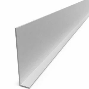 Egyenlőtlen szárú alumínium szögacél 100×20×2 mm – L profil, hossz 2000 mm