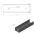 C-profilos összekötő elem támfalhoz 250x50 horganyzott GPV-700-39 (3)