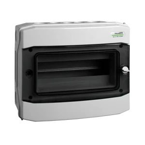 Műanyag szerelődoboz, falon kívüli, IP65, 1 sor, 12 modul