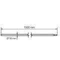 Összecsukható földelőrúd Morse-kúpos záródással fi 16 x 1500 mm – tűzihorganyzott acél 001-774 (2)