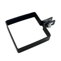Végső szorító kerítés panelek számára 100x100 mm fekete 000-782 (1)