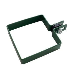 Végzáró bilincs kerítés panelek 100x100 mm zöld