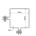 Sarokbilincs kerítéspanelekhez 100x100 mm fekete 000-774 (4)
