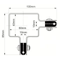 Kerítéspanel sarokszorító 60x40 barna GPV-700-10 (3)