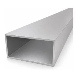 Téglalap keresztmetszetű alumínium cső 50×100×3 mm – zárt profil H=2000 mm