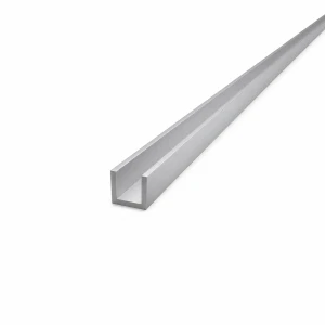 Alumínium U-profil 15×15×2 mm – C/U szelvény, hossz 2000 mm