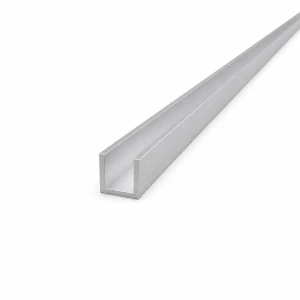 Alumínium U-profil 18×18×2 mm – C/U szelvény EN AW-6060 hossza 2000 mm