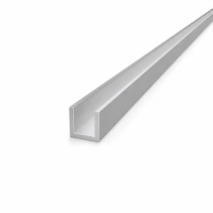 Alumínium U-profil 20×20×2 mm – C/U keresztmetszetű profil, hossz 2000 mm