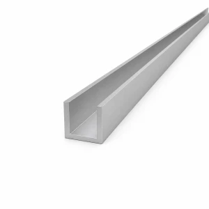 Alumínium U-profil 25×25×3 mm – C/U szelvény EN AW-6060 H=2000 mm