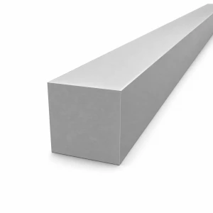 Tömör négyzetes alumínium rúd 50×50 mm duralumínium 2017A T4, H=2000 mm