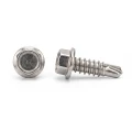 DIN 7504 K 4.8x19 mm önfúró csavar – A2 rozsdamentes acél, hatszögletű karimás fej 001-923 (1)