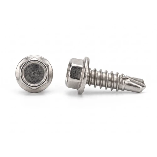 DIN 7504 K 4.8x19 mm önfúró csavar – A2 rozsdamentes acél, hatszögletű karimás fej 001-923 (1)