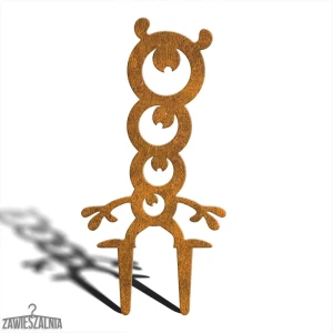 Zawieszalnia kerti dekoráció Szörnyű Szörny Rebis L – Corten díszítés 20×41 cm