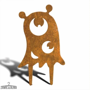 Jetu kerti dísz Szörnyű Szörnyeteg – corten acél dekoráció M 22×38 cm