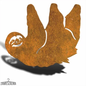 Kerti dekoráció – XL Corten acél függő lajhár 55×48 cm