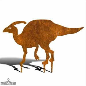 Kerti dekoráció – acél dinoszaurusz Parasaurolophus XXL 90 cm corten