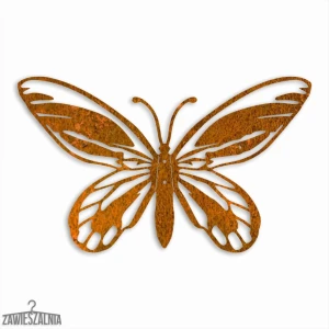 Zawieszalnia – 3D fali dekoráció Góliát pillangó L 44 cm corten acélból