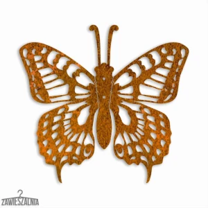 Zawieszalnia – 3D fali dekoráció Fecskefarkú lepke M 31×29 cm corten acél