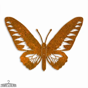 Zawieszalnia – 3D fali dekoráció Paradicsom Pillangó L 44×30 cm Corten acél