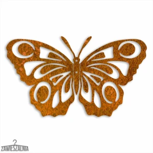 Zawieszalnia – 3D fali dekoráció Pávaszemű pillangó M 35 cm corten acél