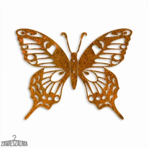 Zawieszalnia – 3D fali dekoráció Lepke Rusałka M 30 cm corten acél