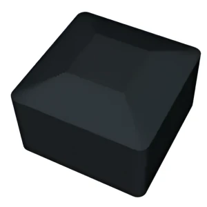 Fekete végzáró PV 40×40 mm-es szerelőprofilhoz – LLDPE 1-es típus
