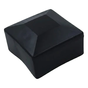 Fekete LLDPE végzáró PV 40×40 mm-es szerelőprofilokhoz – 2. típus