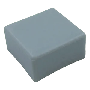 Szürke lapos végzáró LLDPE anyagból PV szerelőprofilokhoz 40×40 mm – 3-as típus